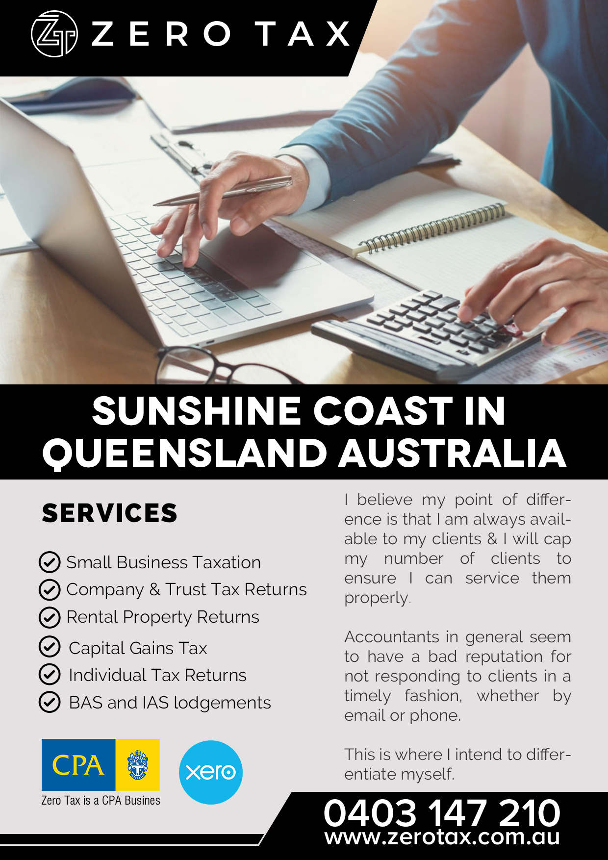 Diseño de Flyer por chandrayaan.creative para Zero Tax | Diseño #25289467