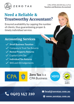 Flyer Design by Hristo Itchov for Zero Tax | Design: #25300523