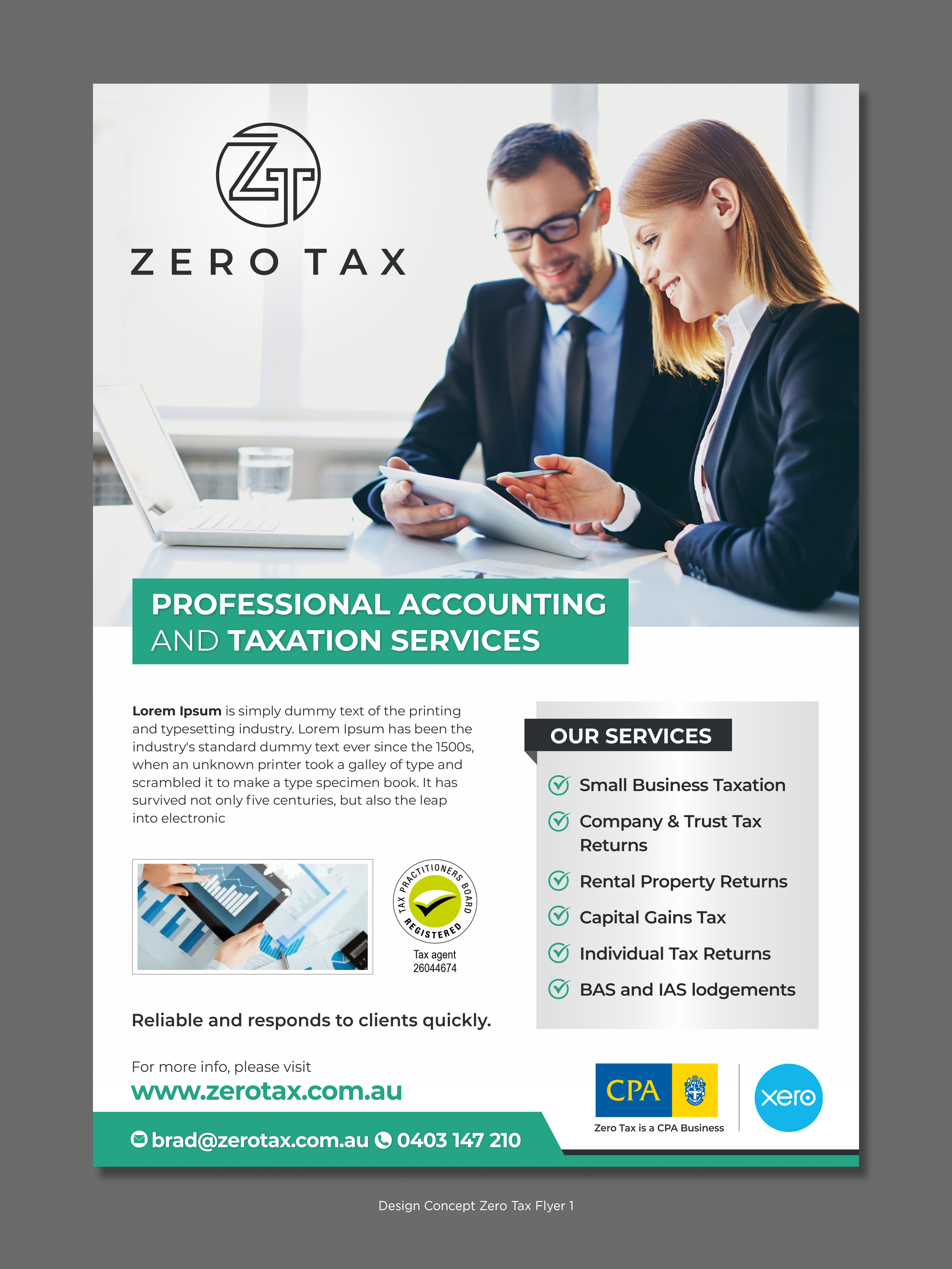 Flyer-Design von D Creative für Zero Tax | Design #25283531