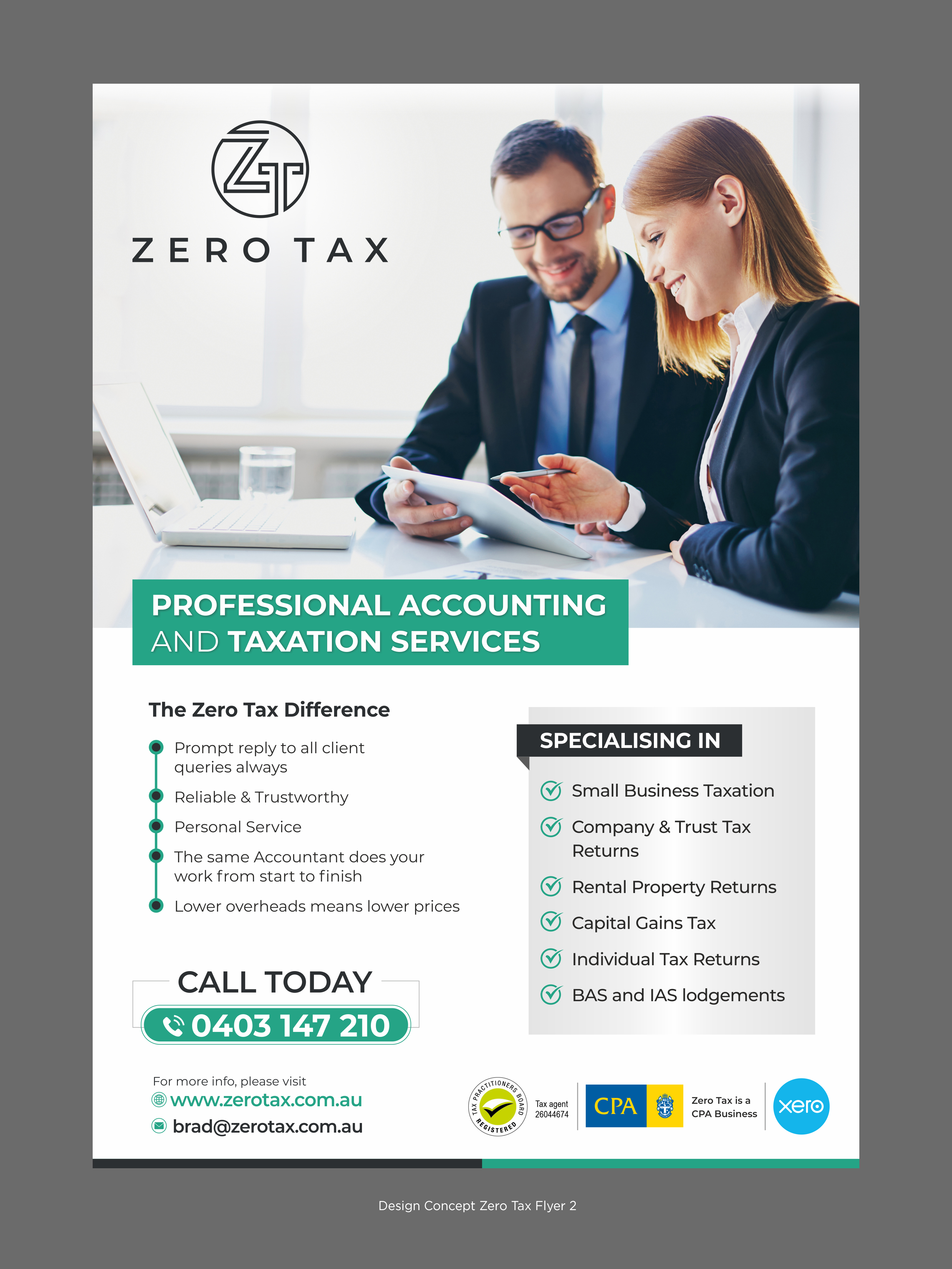 Flyer Design by D Creative for Zero Tax | Design #25287649
