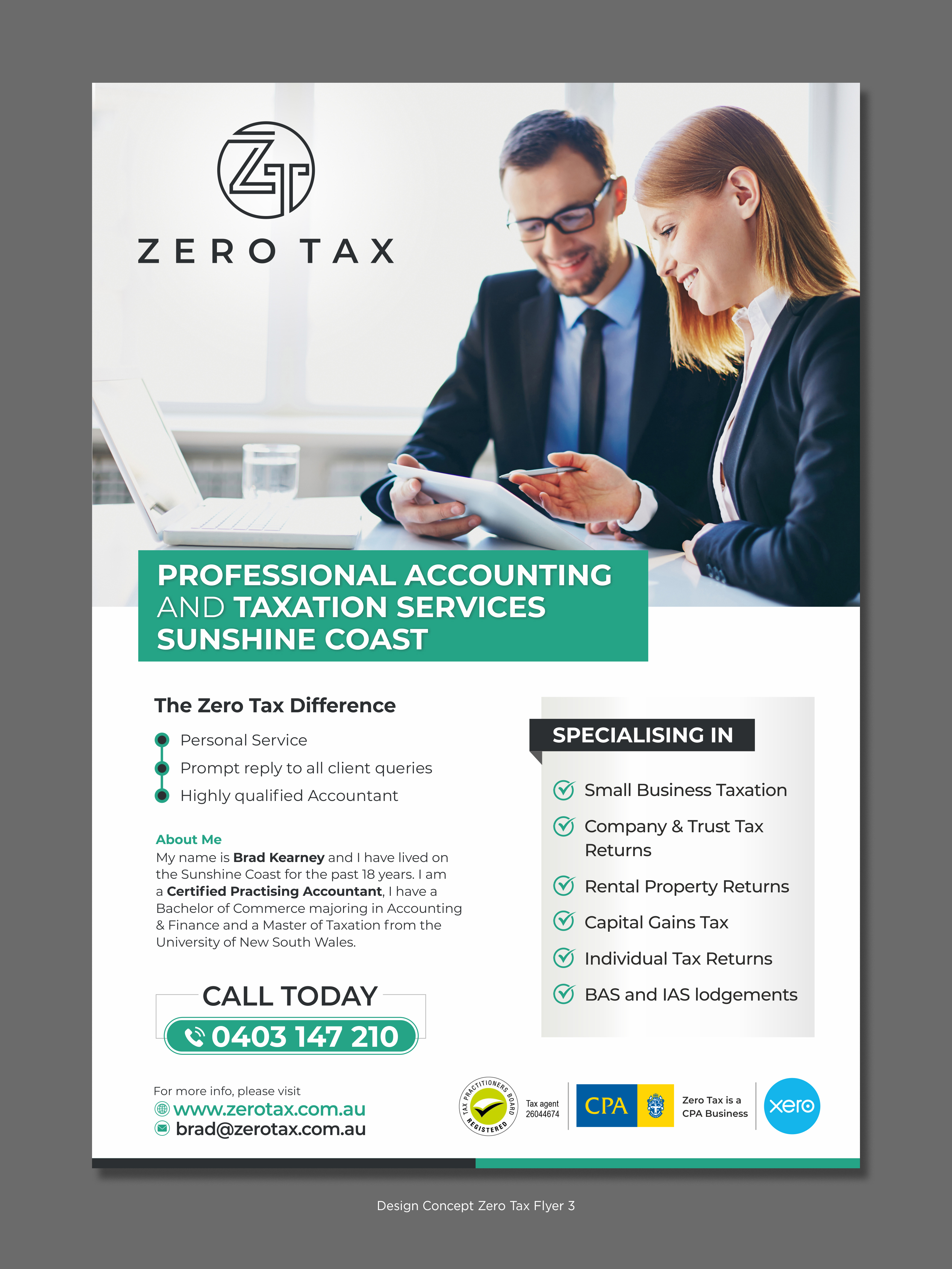 Flyer Design by D Creative for Zero Tax | Design #25289588