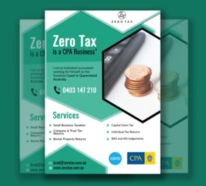 Flyer Design by n214008 for Zero Tax | Design: #25282794