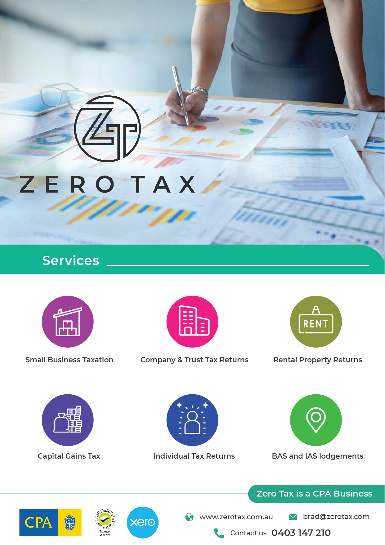 Flyer Design by Softwareondemand for Zero Tax | Design #25323588