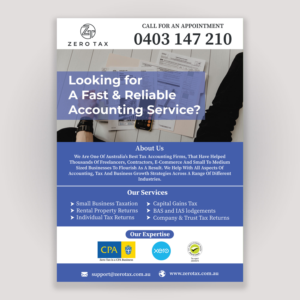 Flyer Design by nurulhasan.iou for Zero Tax | Design: #25304379