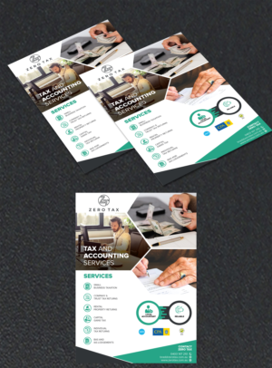 Flyer Design by Shumaila Kiran for Zero Tax | Design: #25289957