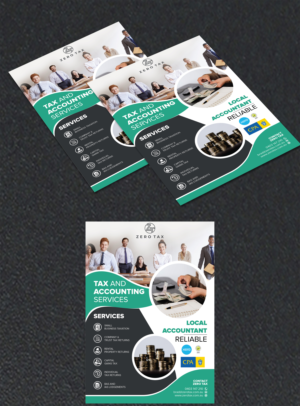 Flyer Design by Shumaila Kiran for Zero Tax | Design: #25289959