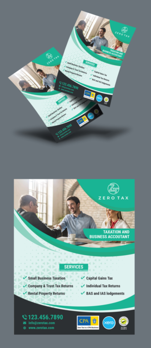 Design de Flyer par Gangadhar Jena pour Zero Tax | Design : #25317269