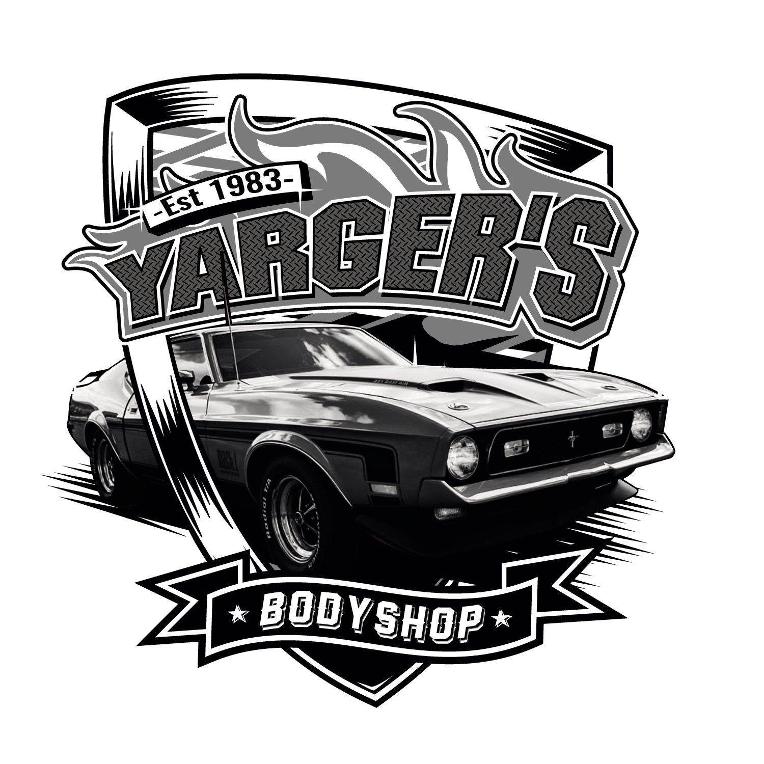 Diseño de Camiseta por Uprinteez para Jim Yarger's Body Shop | Diseño #25332379