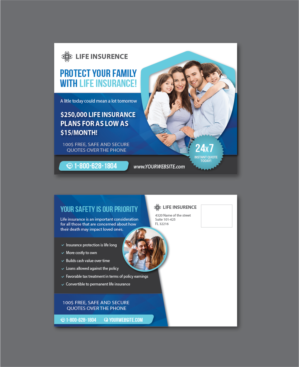 Life Insurance Postcard Design | Diseño de Postal por alex989