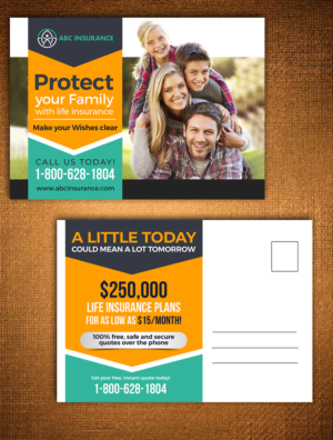 Life Insurance Postcard Design | Diseño de Postal por rug