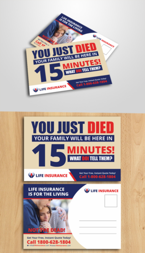 Life Insurance Postcard Design | Diseño de Postal por ecorokerz