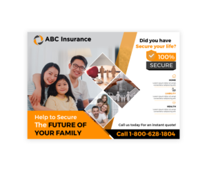 Life Insurance Postcard Design | Diseño de Postal por lemosys infotech