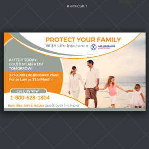 Life Insurance Postcard Design | Diseño de Postal por DA.