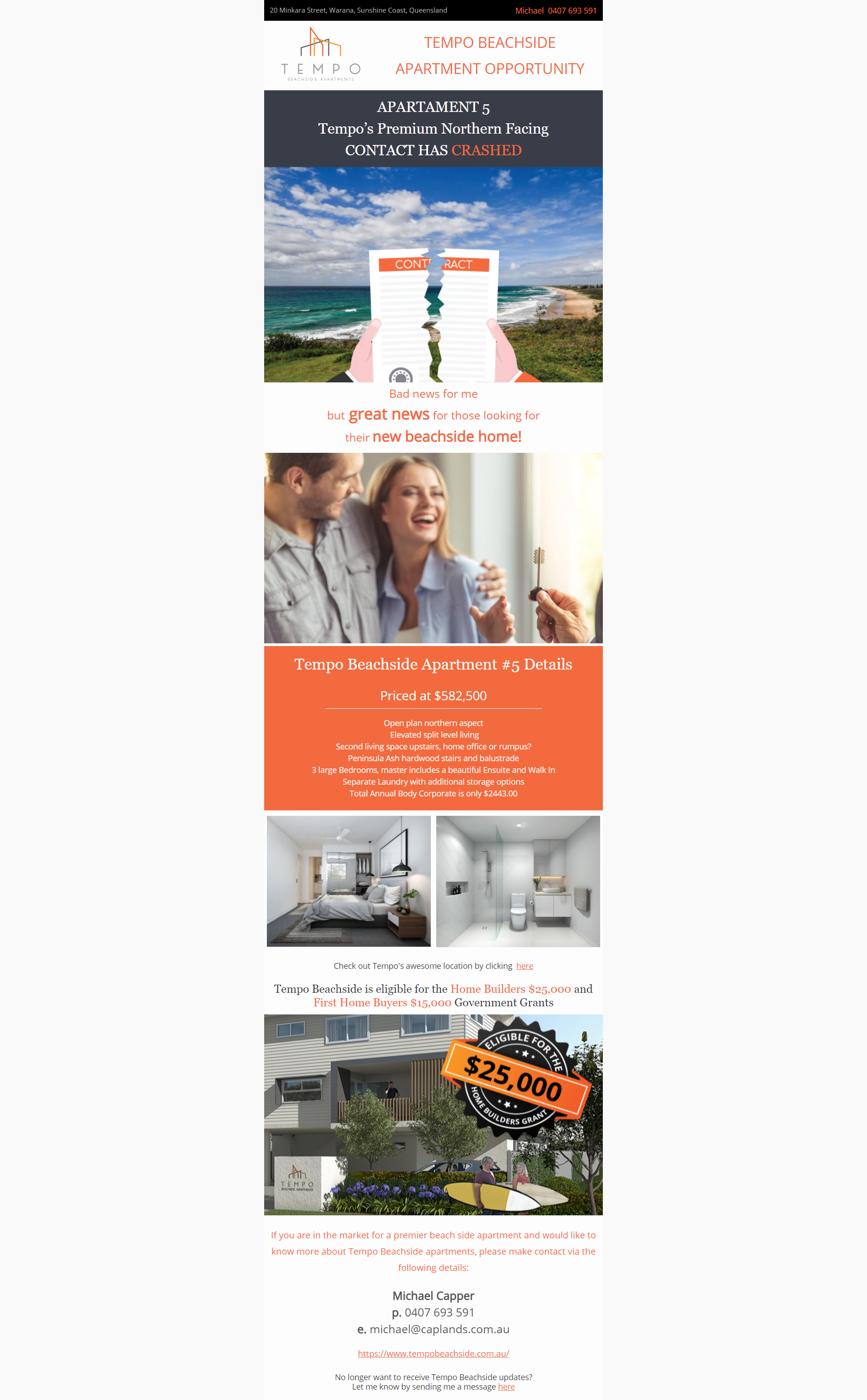 Design de Marketing Électronique par Kristina Andonoff pour Caplands Group | Design #25306021