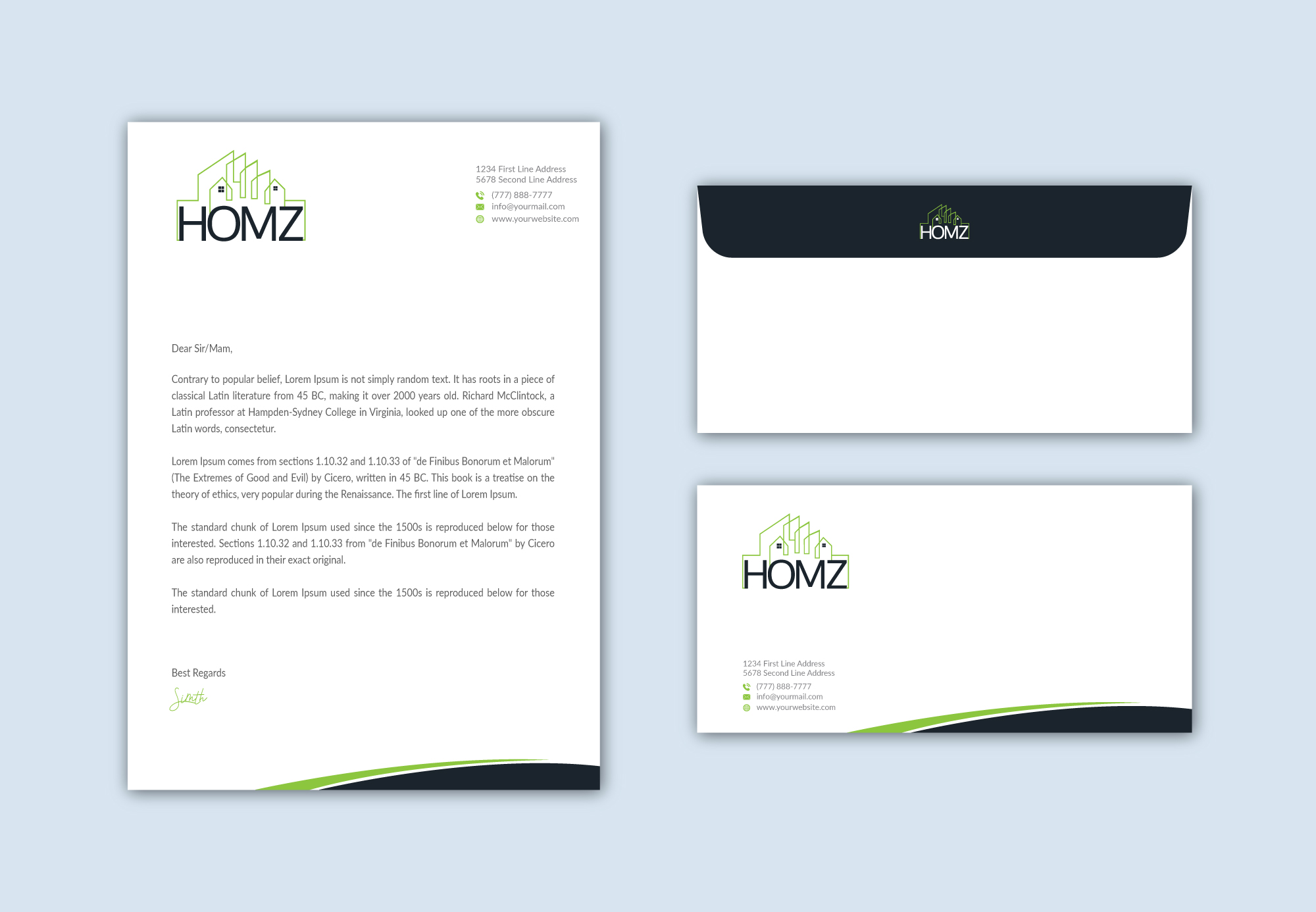 Design de Papeterie par Musa. A pour Homz app | Design #25296980