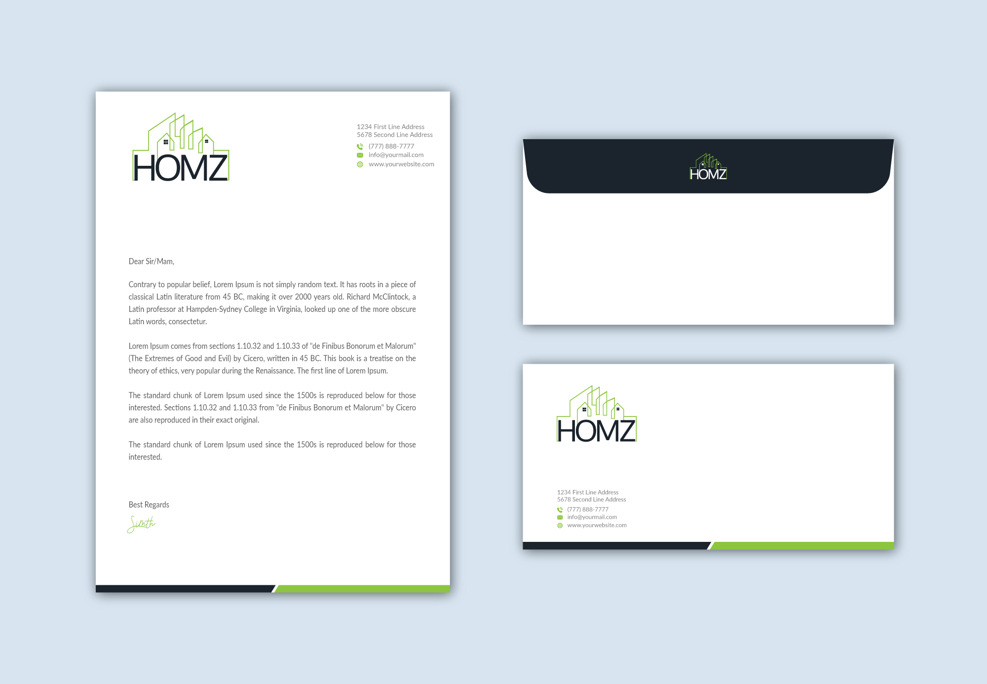 Design de Papeterie par Musa. A pour Homz app | Design #25296981