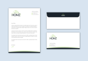 Stationery Design by Musa. A for Homz app | Design: #25296982