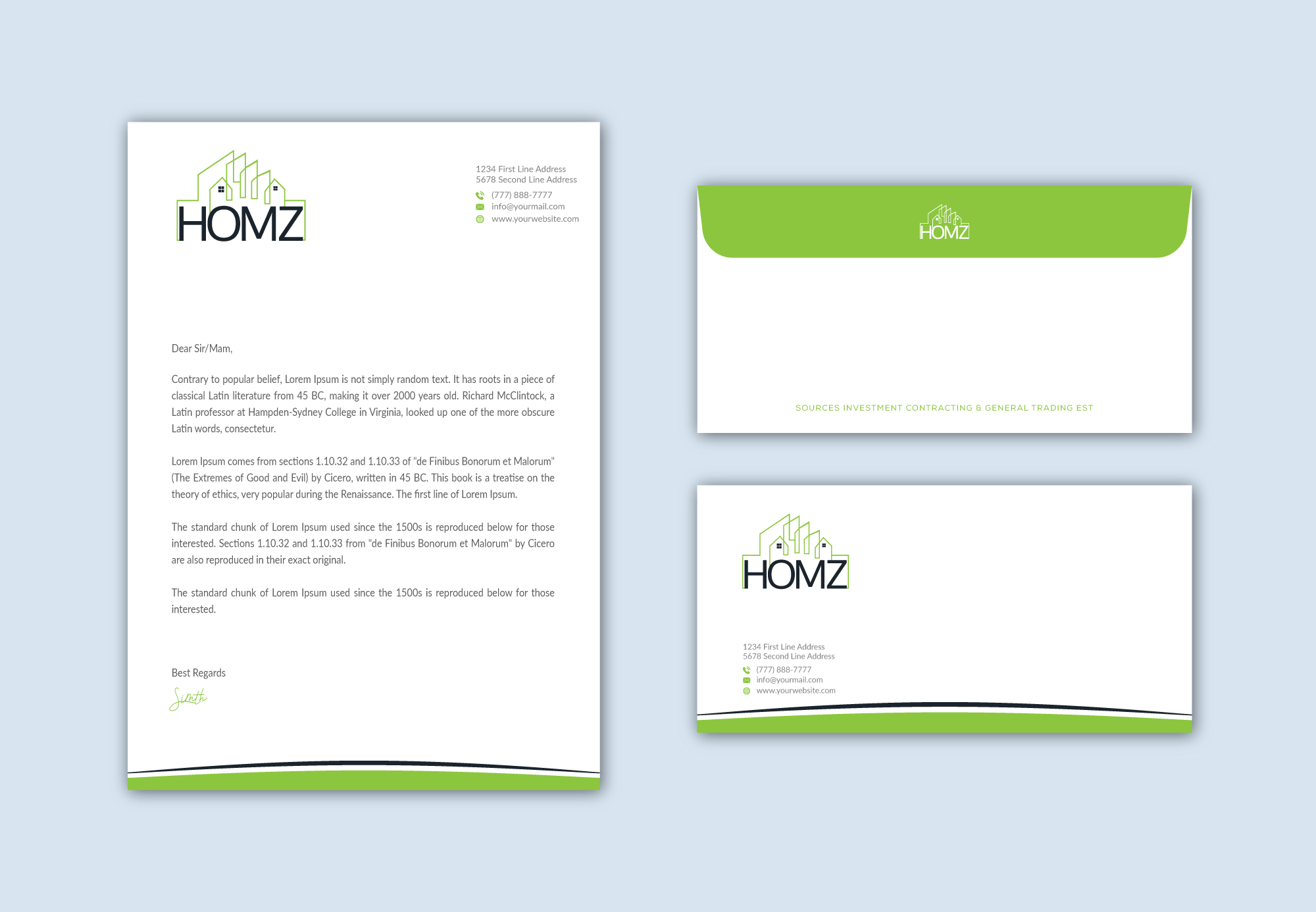 Design de Papeterie par Musa. A pour Homz app | Design #25296983