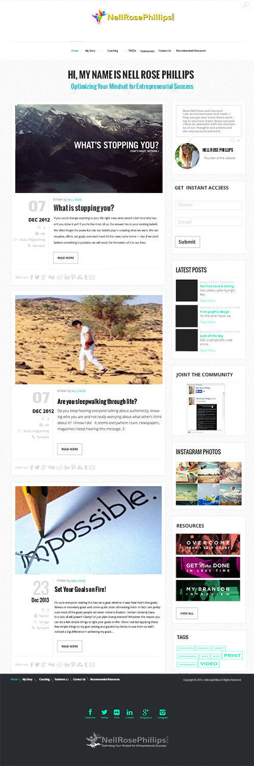 Wordpress Design by Shoaib Abbasi for Ideation by Design | Design #3054239