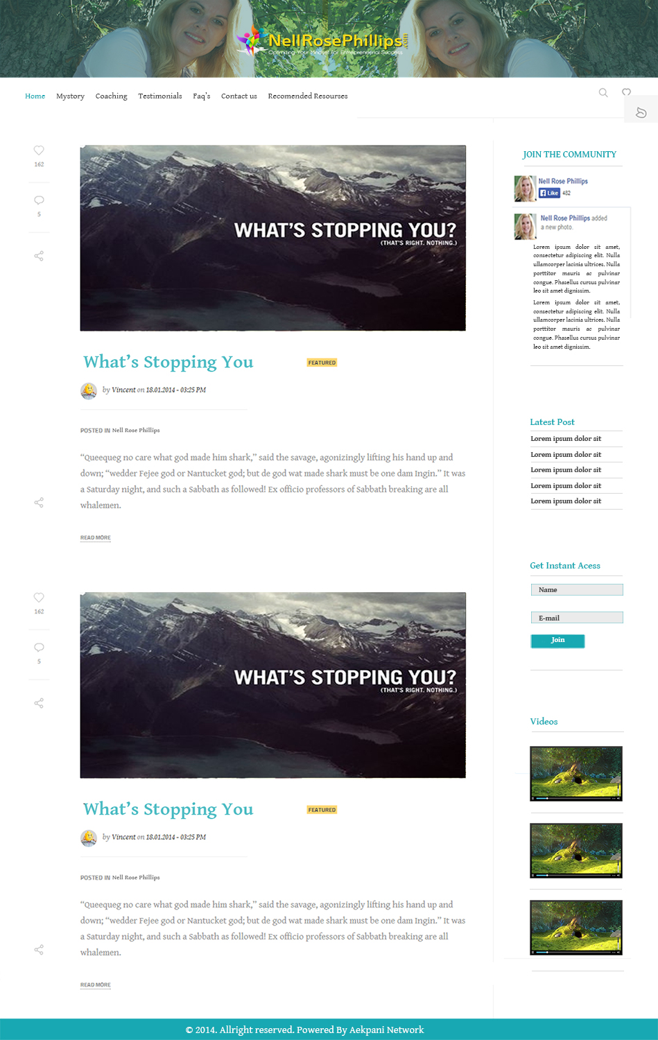 Wordpress Design by Shoaib Abbasi for Ideation by Design | Design #3076494
