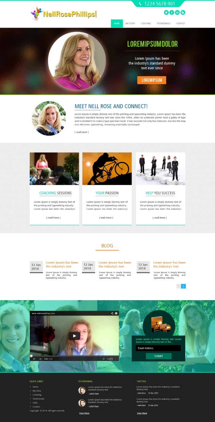Wordpress Design by GlobalTech for Ideation by Design | Design #3053004