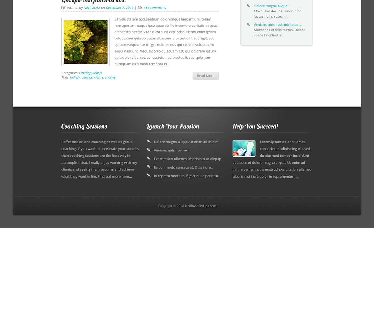 Wordpress Design by LyDuong for Ideation by Design | Design #3043716