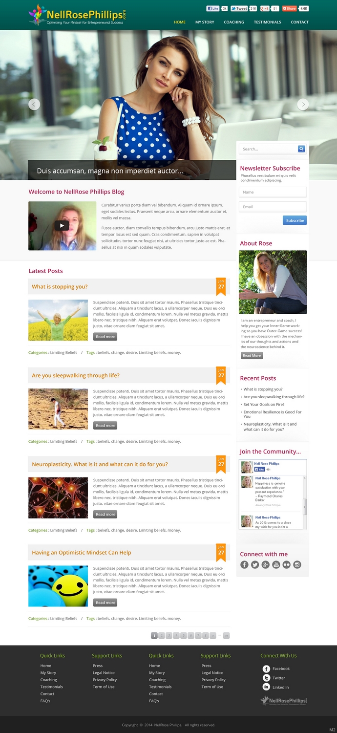 Wordpress Design by pb for Ideation by Design | Design: #3036690
