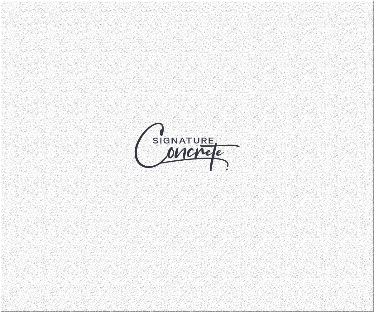 Logo Design by abhome for Signature concrete  | Design #25342244