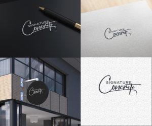Logo Design by abhome for Signature concrete  | Design: #25342279