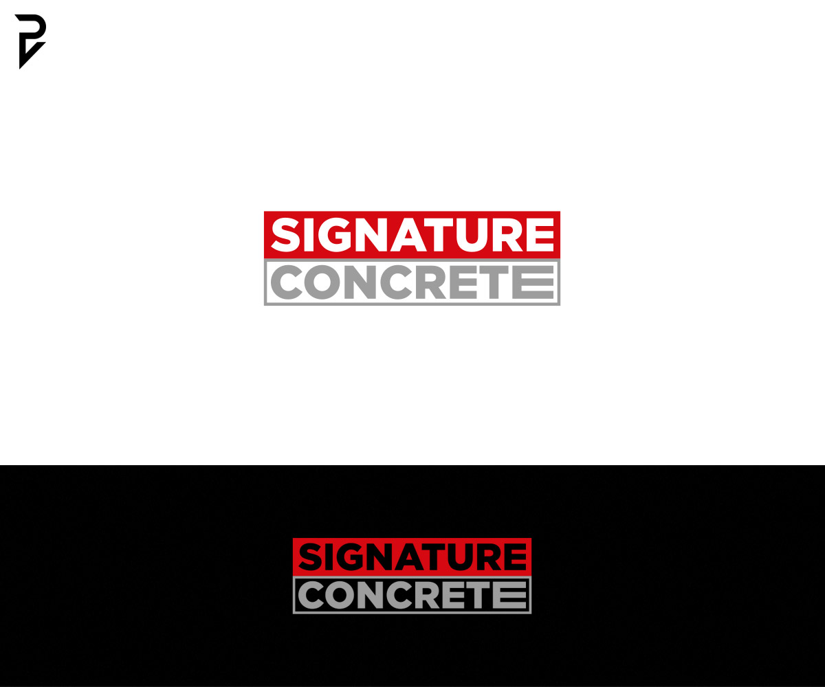 Logo Design by poisonvectors for Signature concrete  | Design #25303990