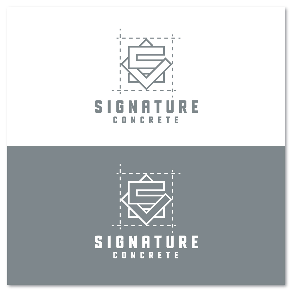 Logo Design by Sujit Banerjee for Signature concrete  | Design #25300839