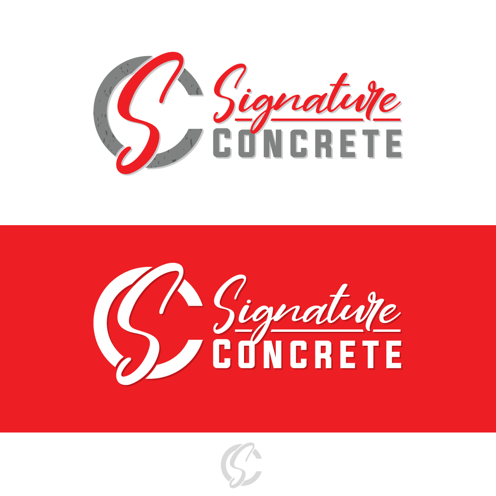 Logo Design by Sujit Banerjee for Signature concrete  | Design #25300841