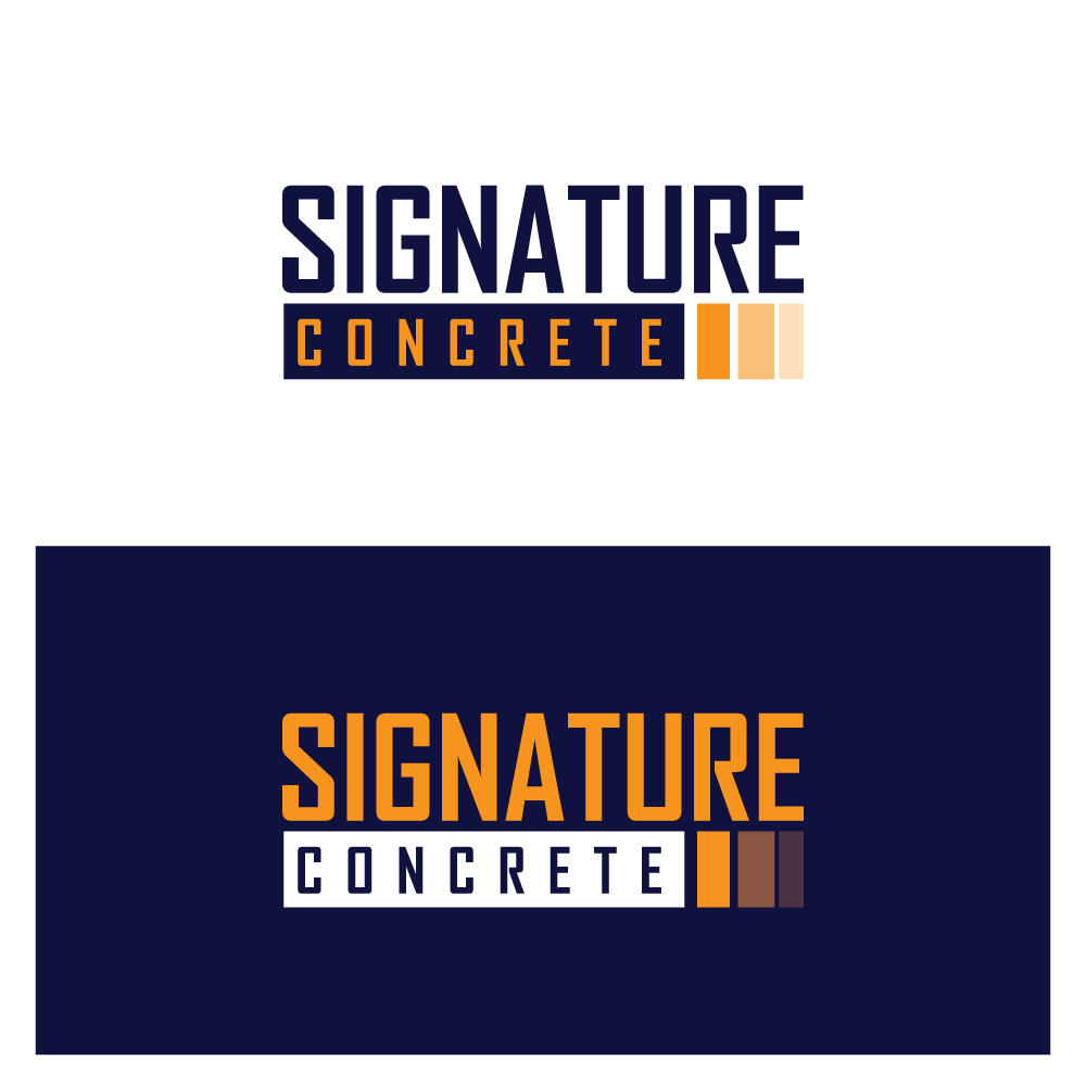 Logo Design by Sujit Banerjee for Signature concrete  | Design #25300844
