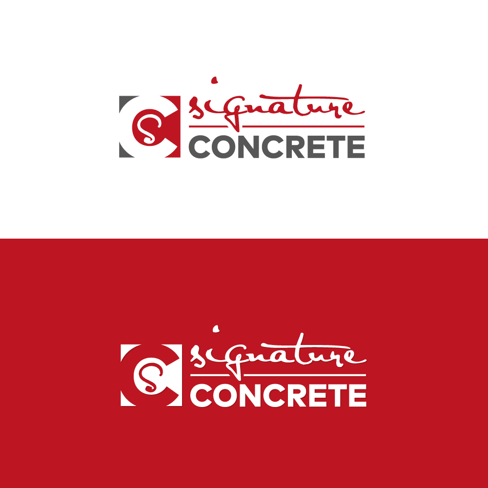 Logo Design by Sujit Banerjee for Signature concrete  | Design #25300845