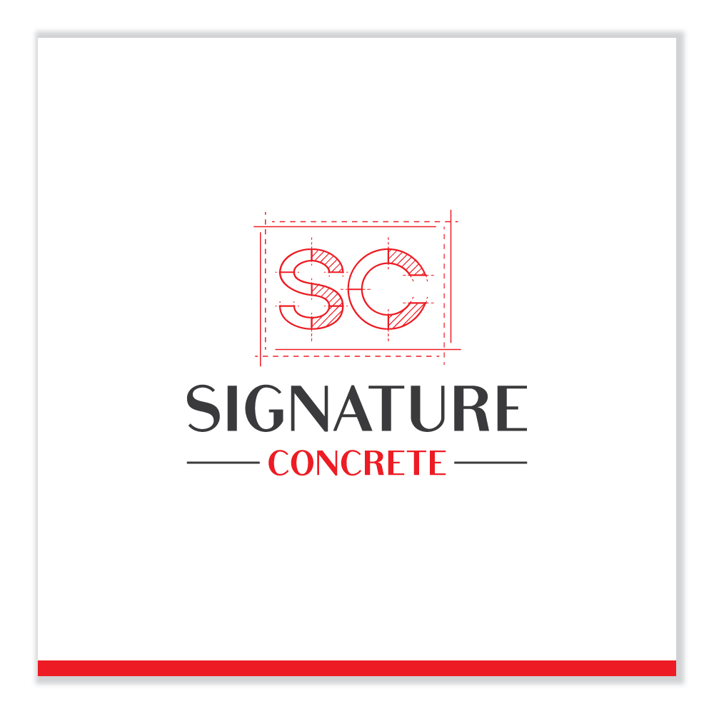 Logo Design by Sujit Banerjee for Signature concrete  | Design #25301008