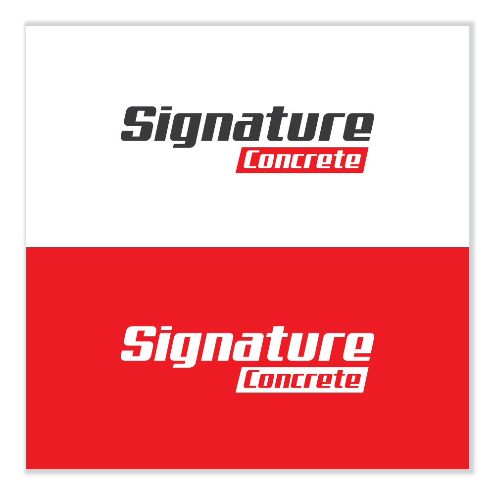 Logo Design by Sujit Banerjee for Signature concrete  | Design #25301009