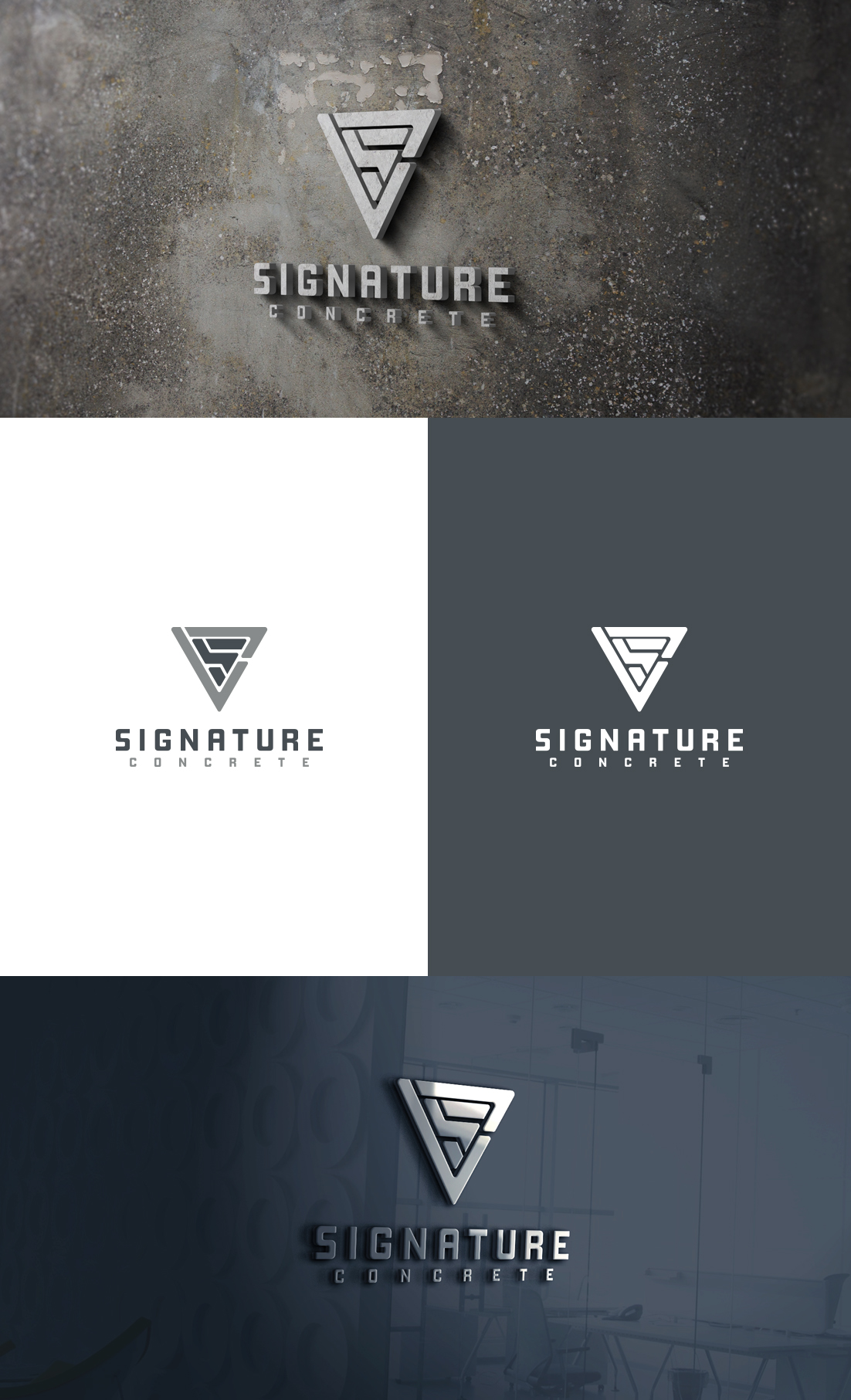 Logo Design by GLDesigns for Signature concrete  | Design #25303827