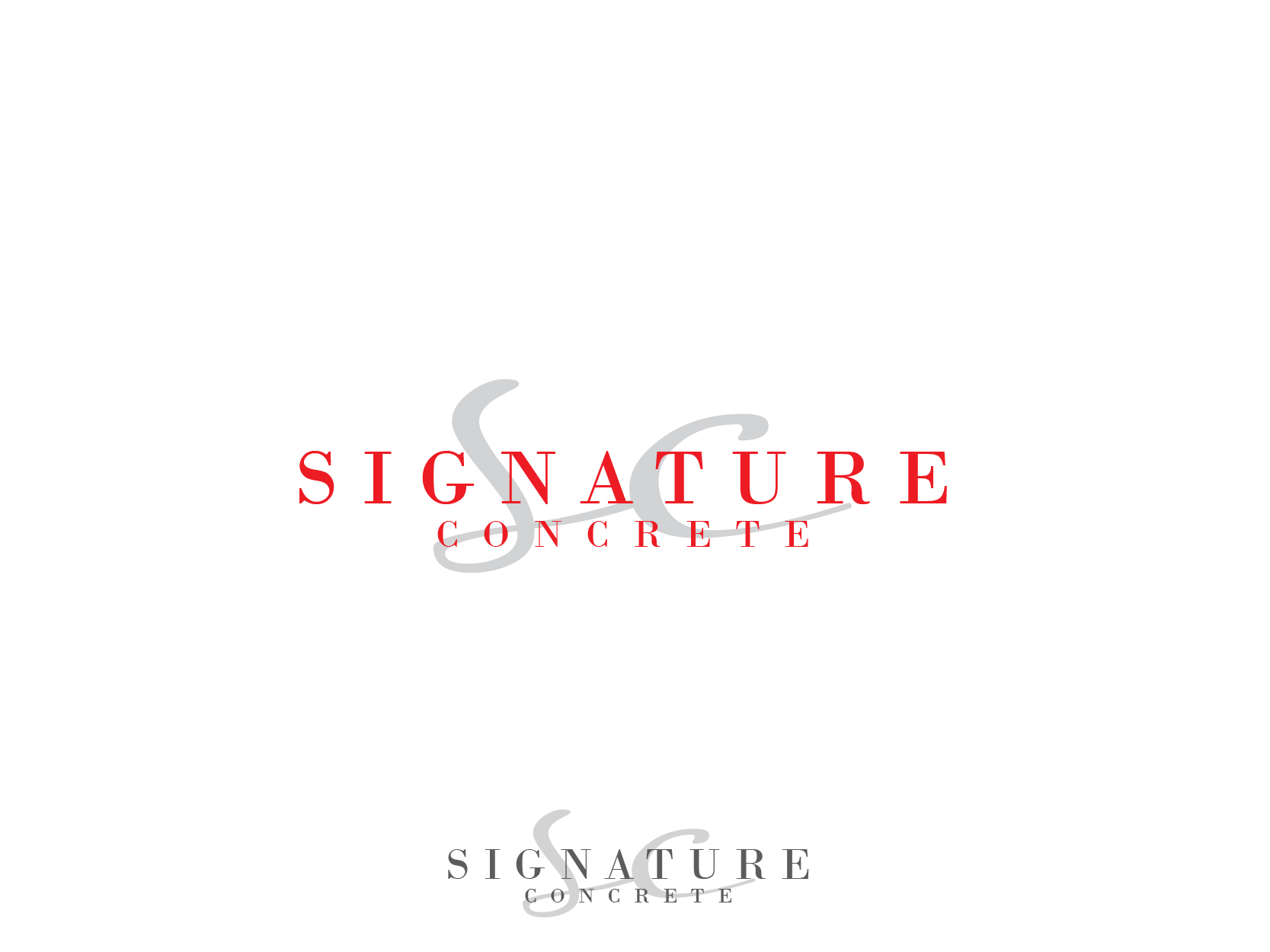 Logo Design by highmaxlogodesigns for Signature concrete  | Design #25303443