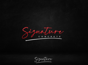 Logo Design by highmaxlogodesigns for Signature concrete  | Design: #25303757