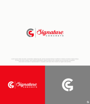 Logo Design by R!CKY for Signature concrete  | Design: #25333560
