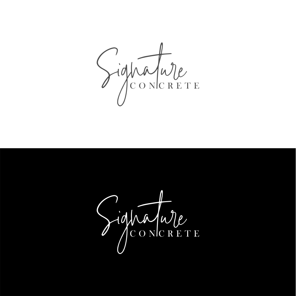 Logo Design by HARIQ for Signature concrete  | Design #25315929