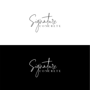 Logo Design by HARIQ for Signature concrete  | Design: #25315929