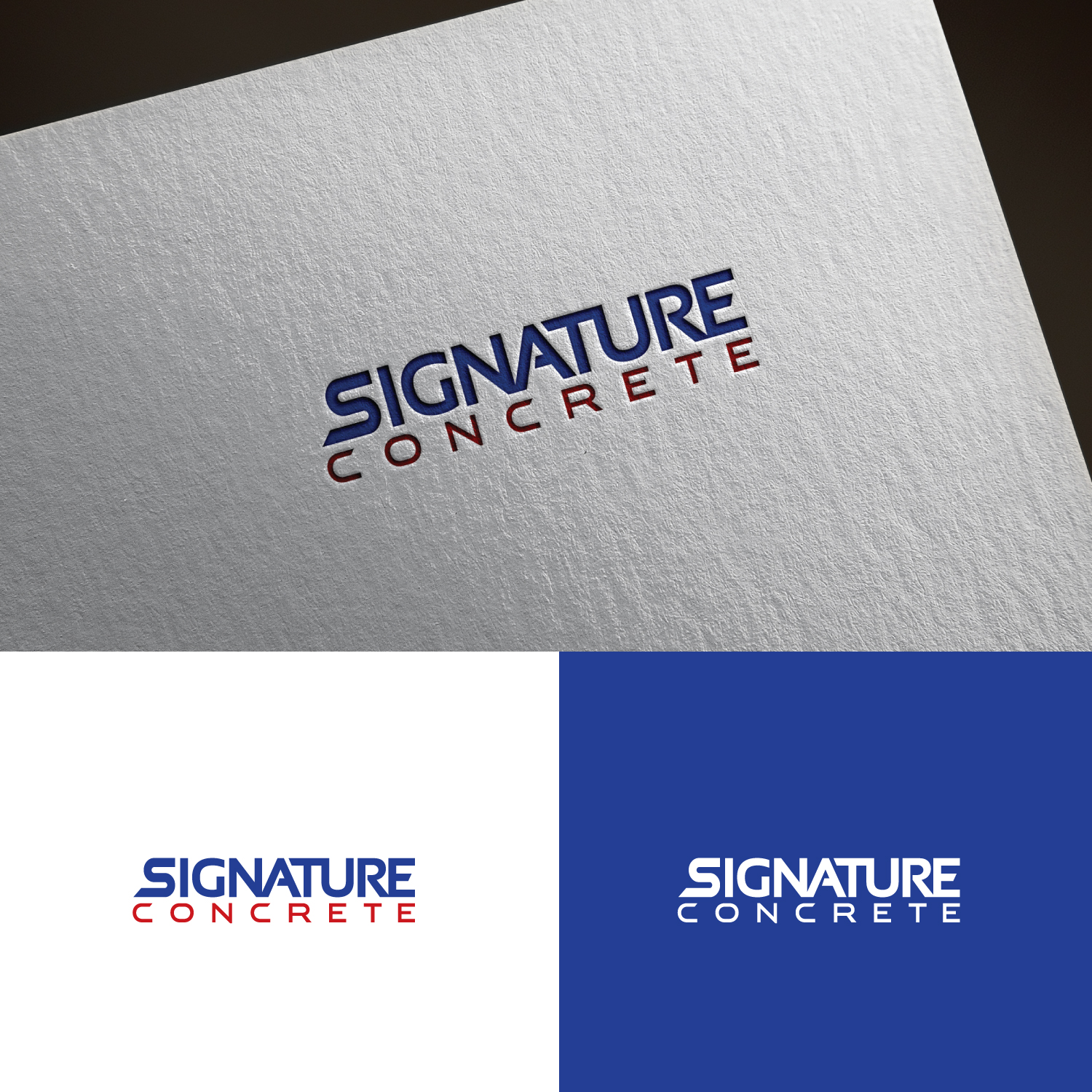 Logo-Design von sankar999 für Signature concrete  | Design #25299116