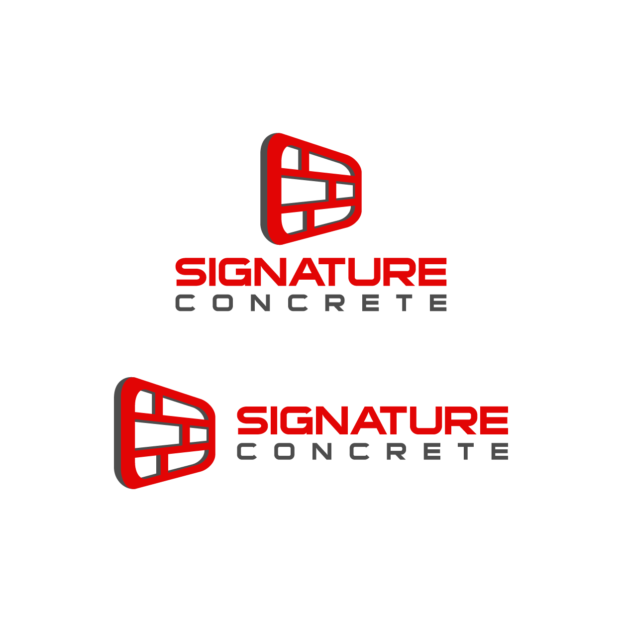 Logo Design by Fauzan Zainal for Signature concrete  | Design #25304444