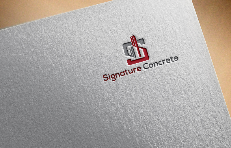 Logo Design by Synthi for Signature concrete  | Design #25300241