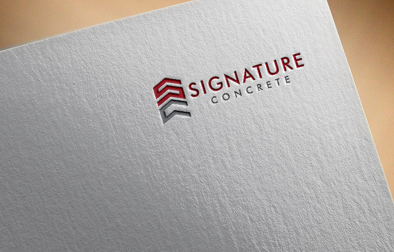 Logo Design by Synthi for Signature concrete  | Design #25300242