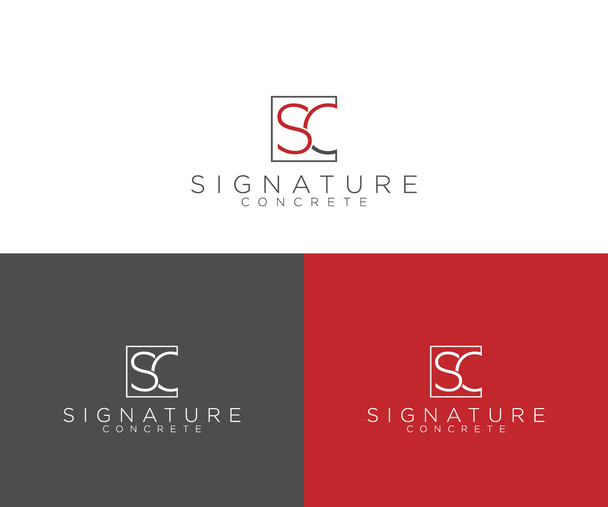 Logo Design by fauzan harun for Signature concrete  | Design #25303692