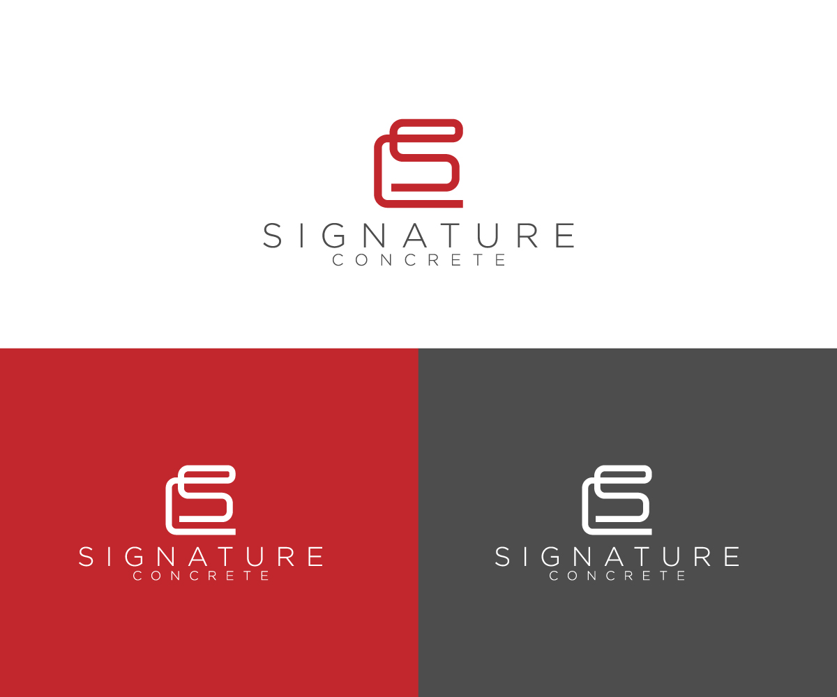 Logo Design by fauzan harun for Signature concrete  | Design #25303693