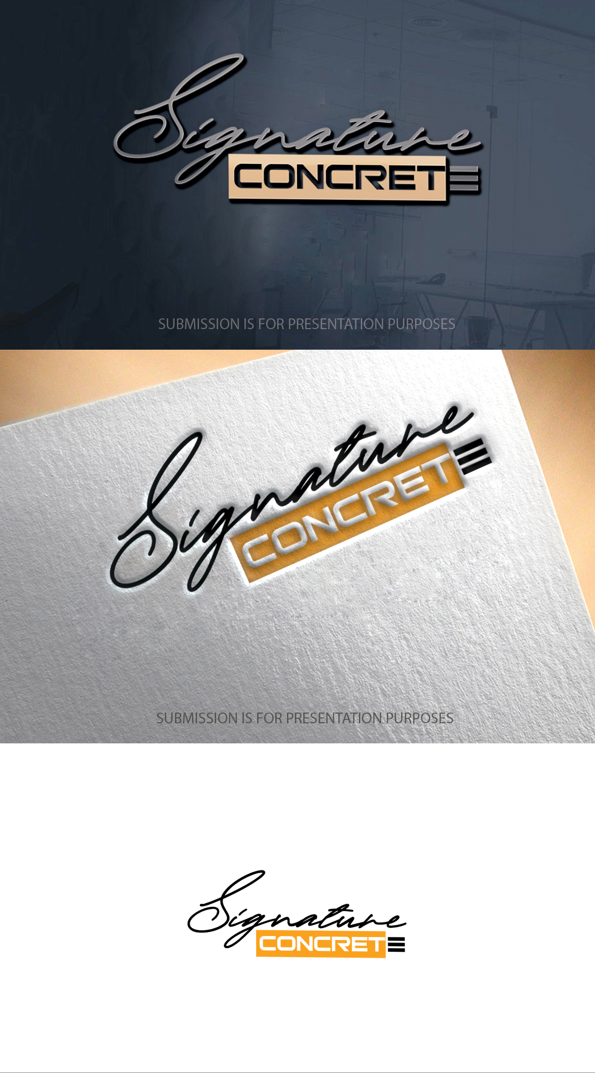 Design de Logo par graphicevolution pour Signature concrete  | Design #25300794