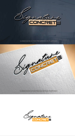 Logo-Design von graphicevolution für Signature concrete  | Design: #25300794